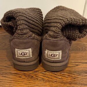 UGG Brown Knit Winter Boots